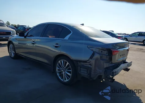 2018 Infiniti Q50 3.0T Luxe z USA, uszkodzony, nr VIN JN1EV7AP9JM592278